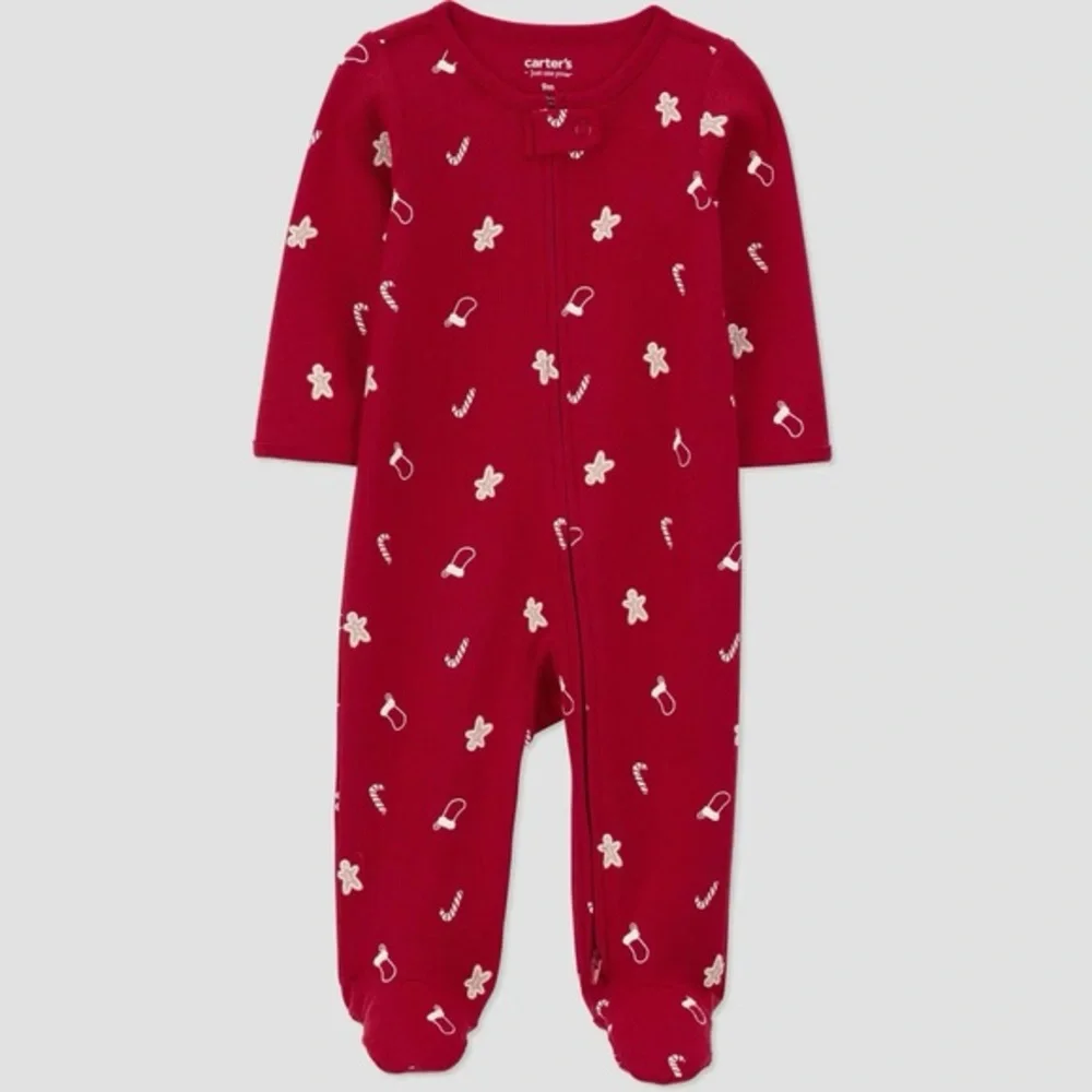 Carter's nwt Just One You Baby Candy Gingerbread Sleep N' Play - Red Newborn
